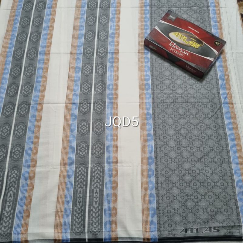SARUNG ATLAS IDAMAN MOTIF KEMBANG JACQUARD SILVER BKN BHS WADIMOR  SONGKET GOLD