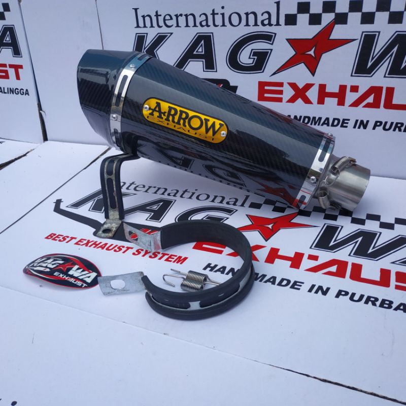 Knalpot Racing Arrow tabung silincer selencer silencer R15 CBR 150r byson GSXR 150 CB 150r MX king
