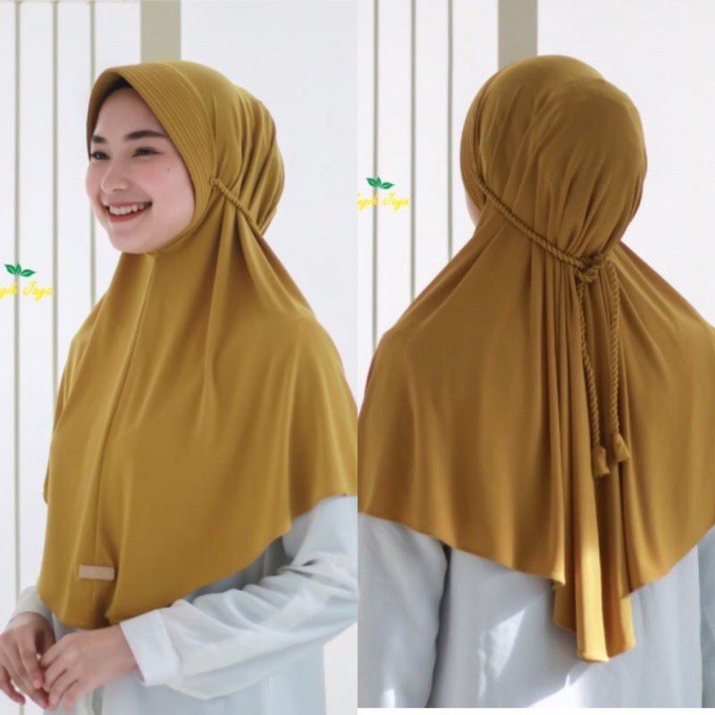 Khimar Tali kepang pet Anti Tembem , Jersey premium