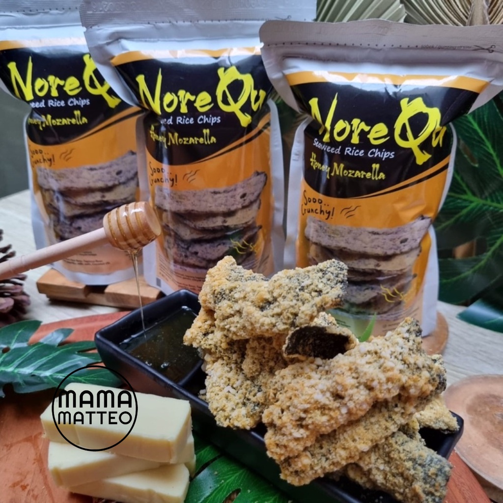 NoreQu Curly Crispy Seaweed Rumput Laut Noreque Rasa Original / Softbone Spicy / Honey Mozarella / Spicy / BANDUNG