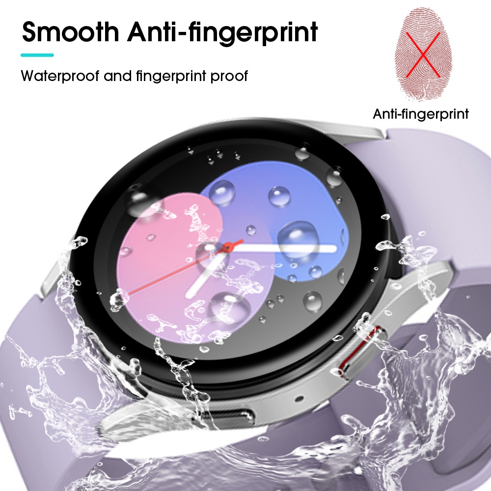 Film Pelindung Layar Anti Gores 20D Curved Edge 40mm 44mm Untuk Samsung Galaxy Watch 5 Pro