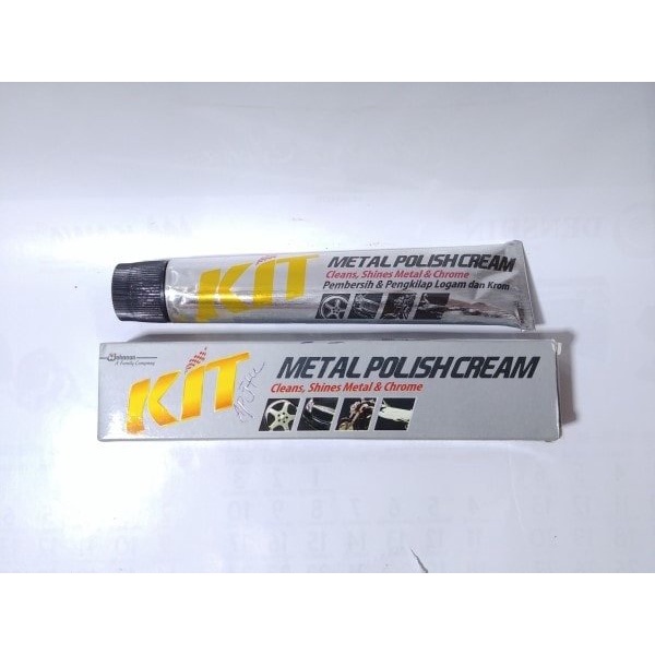 KIT METAL POLISH Cream Pasta Pembersih Dan Pengkilap Logam Chrome 50gr Original