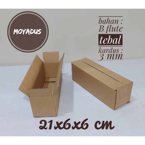 

Kardus karton uk. 21x6x6 cm SINGELWALL POLOS