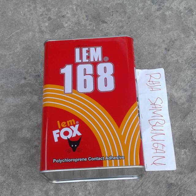 

lem fox 168 2.5 kg lem hpl 168 kayu lem karpet lem karet lem kulit 2.5 kg DISKON6