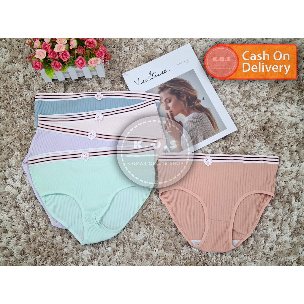 Celana dalam wanita undies katun import size l dan xl