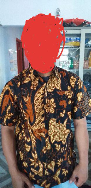 Couple Seragam Batik Blouse Dan Kemeja Kerja
