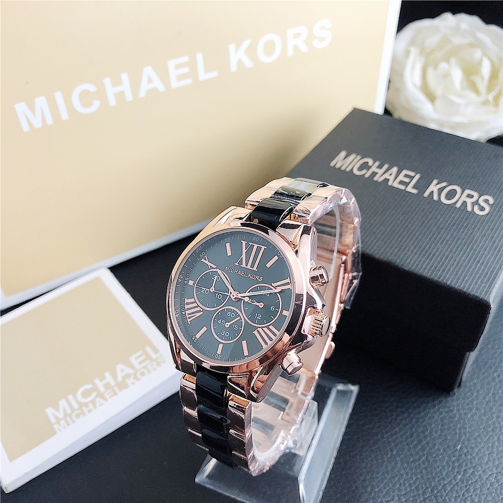 ✅COD MK Michael Kors Jam Tangan Quartz Dengan Strap Keramik Women Ceramics Watch INS Tiktok Hot-1