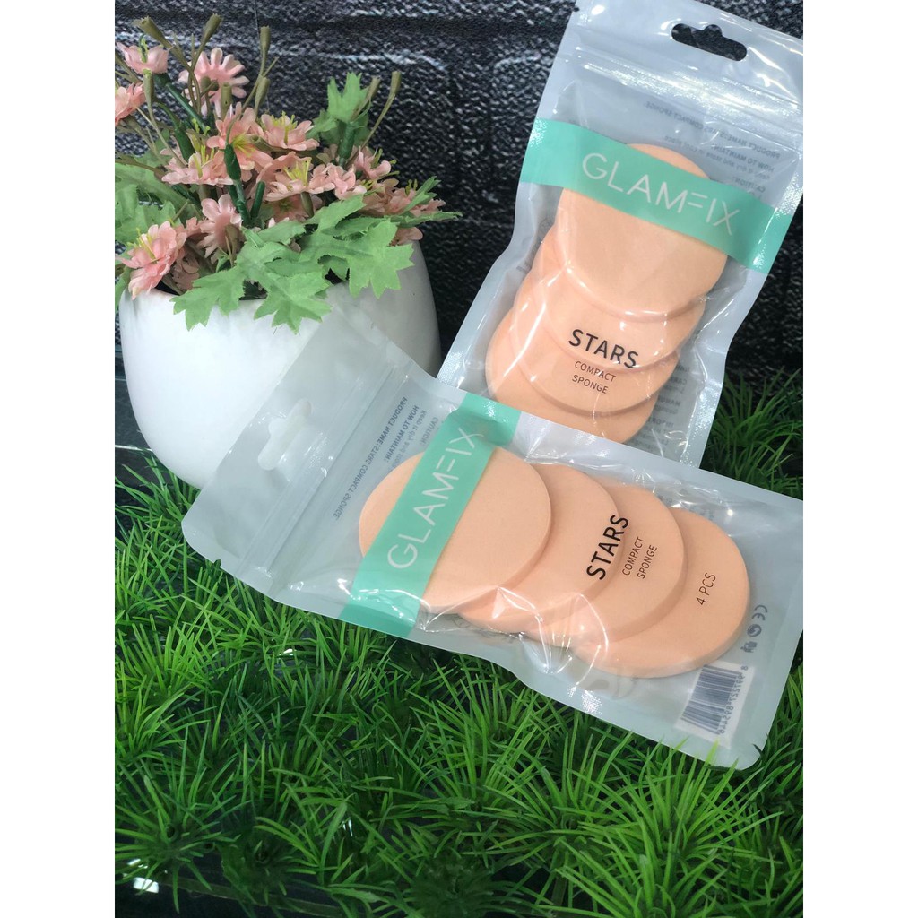 GLAMFIX STARS COMPACT SPONGE 4PCS