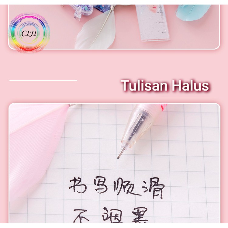 CIJI Pulpen Gel 0.5mm Dengan Berbagai Macam Motif Gantung Lucu dan Unik [1pcs Kirim Random]-5
