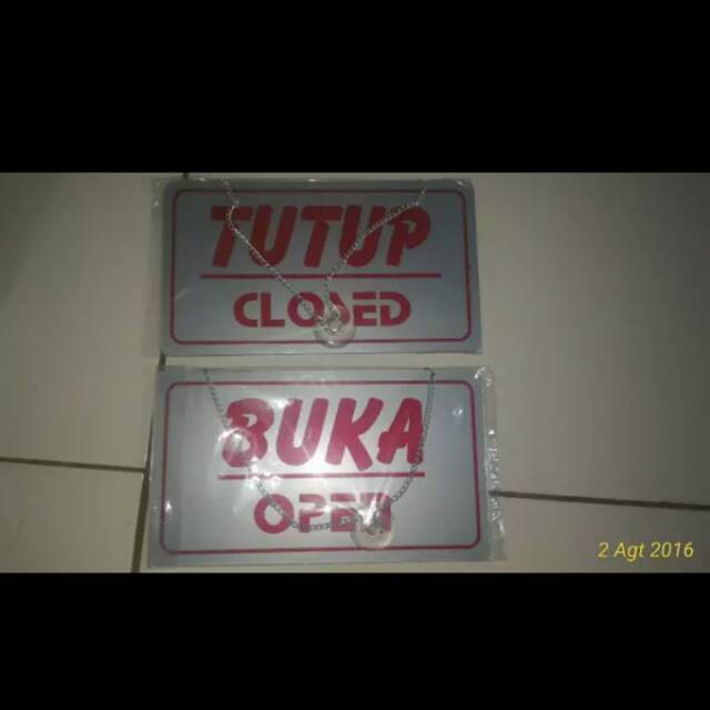

Papan plat open close
