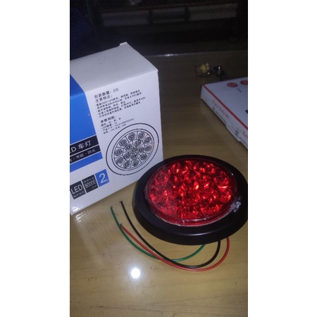 Lampu LED Belakang Truk / Lampu Stop DB 5054 bulat plastik