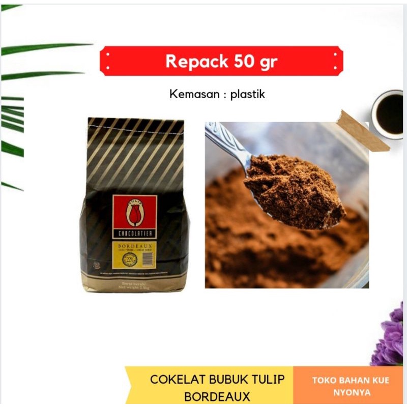 

COKELAT BUBUK BORDEAUX 50GR/BORDEAUX PURE COCOA POWDER