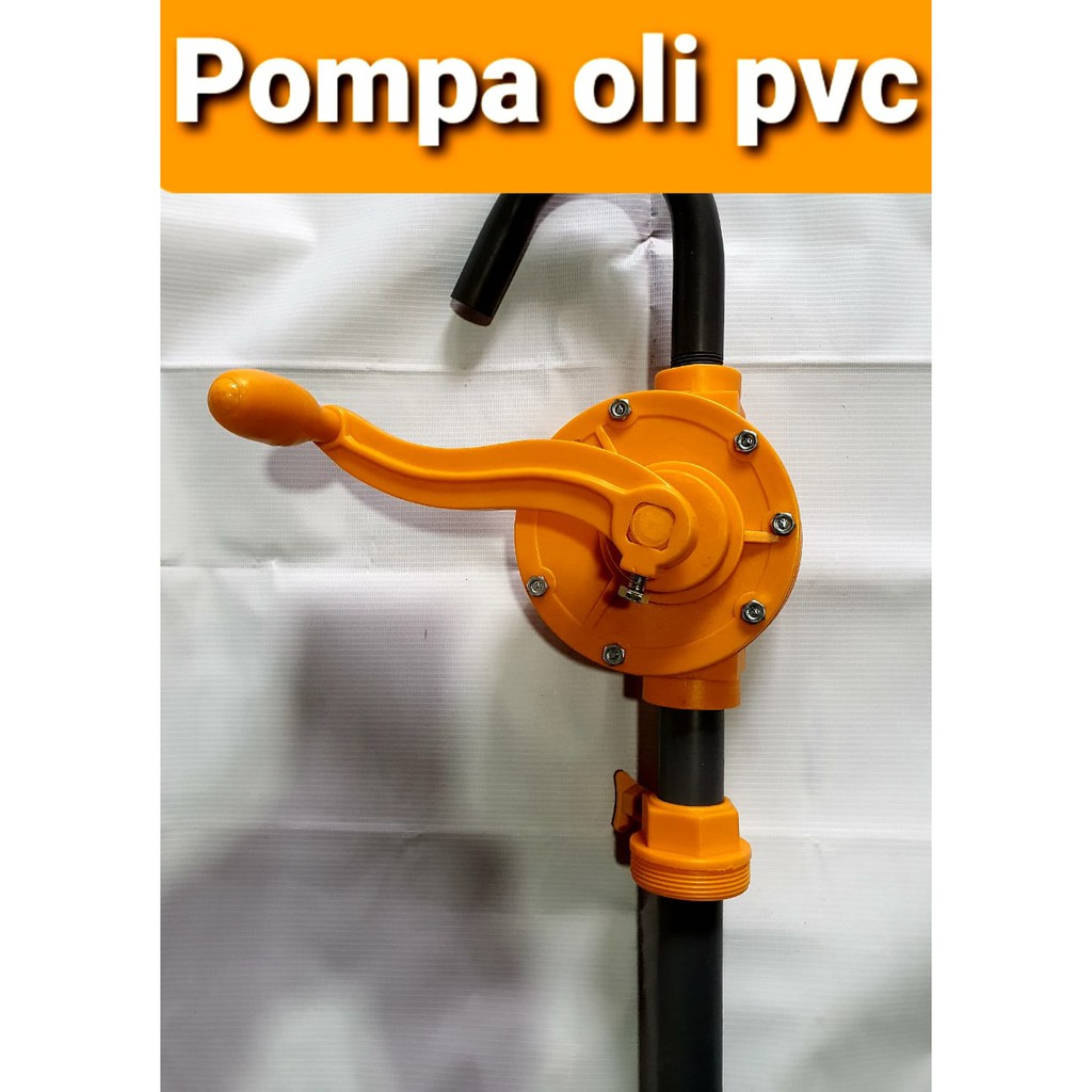 Jual Pompa Pvc Manual Tangan Oli Minyak Rotary Hand Oil Pump Oriental Kimia Indonesiashopee 3002