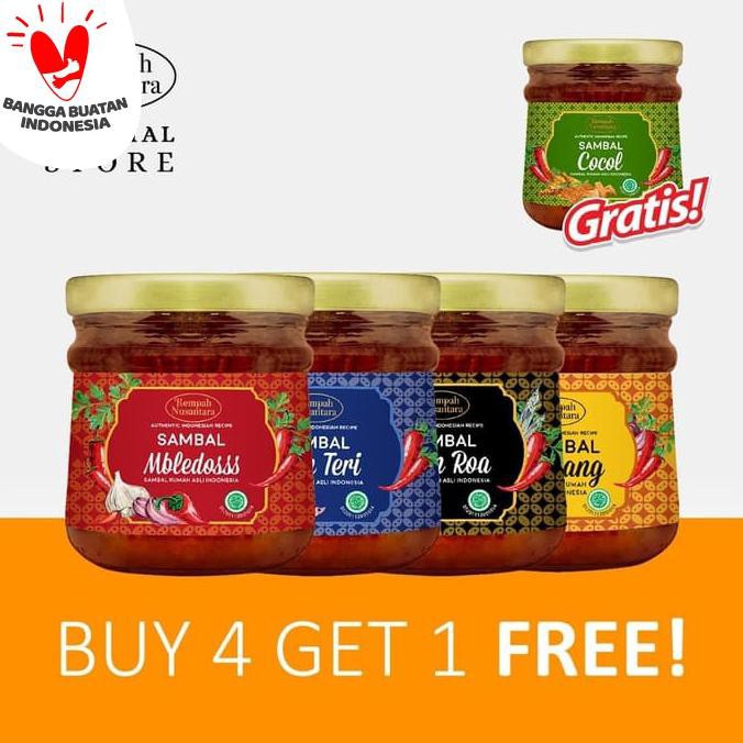 

REMPAH NUSANTARA SAMBAL BUY 4 FREE SAMBAL COCOL JAR TERBAIK