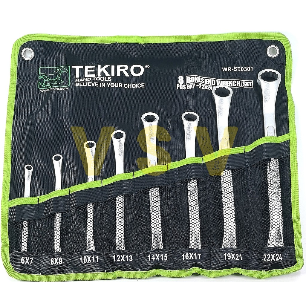 Jual Tekiro kunci ring ring set 8 pcs 624mm / boxes end wrench set