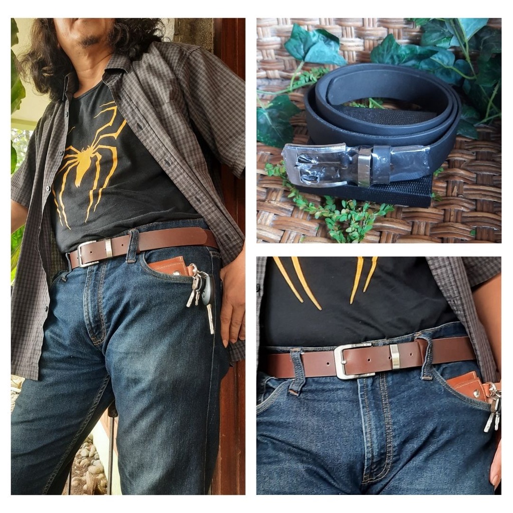 ASGUARD BELT LEATHER SB01 Ikat Pinggang Sabuk Gesper Original Kulit Asli LUX 101116