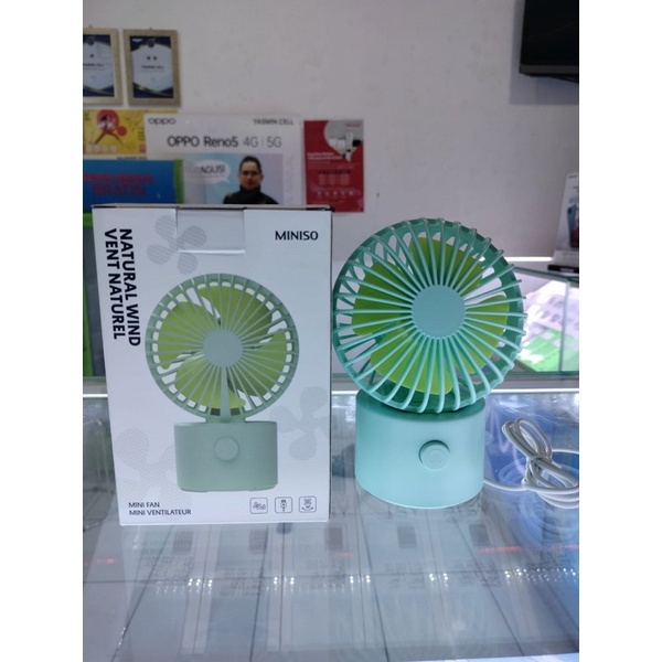 Jual Mini Fan Miniso Mini Fan Usb Kipas Angin Mini Portable Miniso