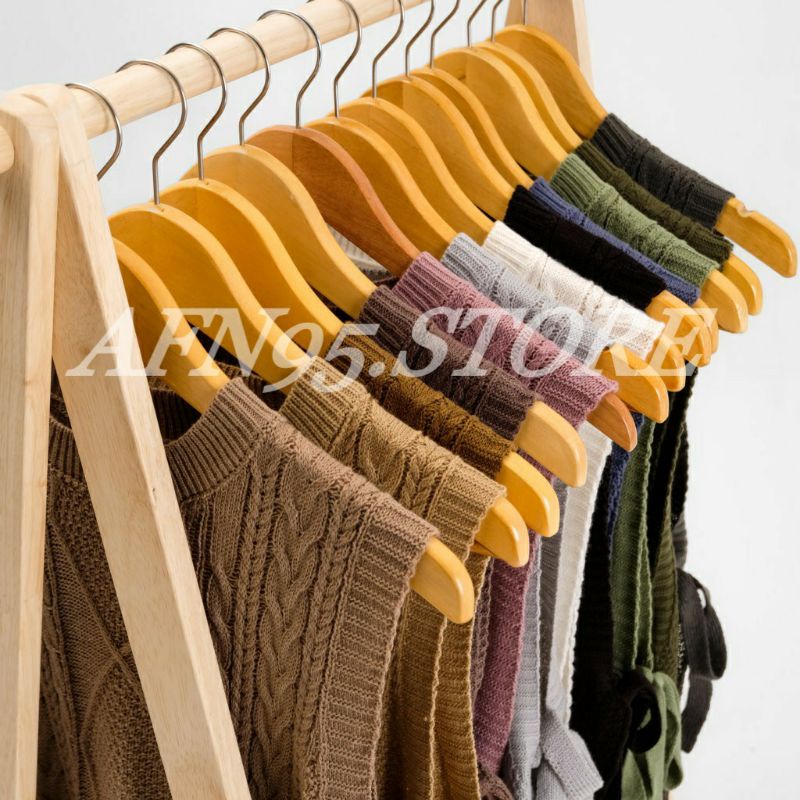 VEST TALI ROMPI MOTIF SIDO CABLE RAJUT BY AFN95.STORE