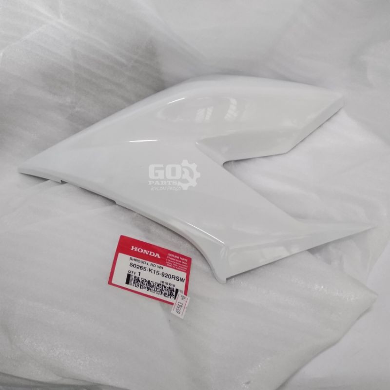 Cover Sayap Tengki Kiri Putih Honda CB150 CB 150 R Led 2016 - Shroud L 50265-K15-920RSW