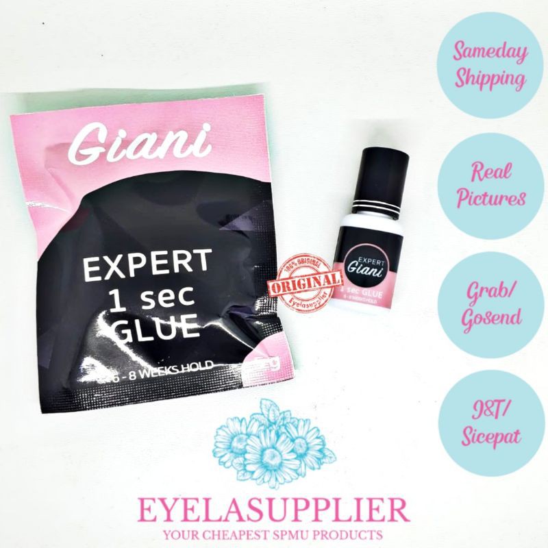 Giani Expert Master Glue 0.5 Sec 1 detik GOLD Eyelash Extension ORIGINAL USA Lem Tanam Bulumata