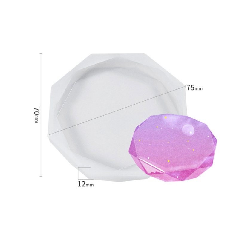 SIY  Crystal Epoxy Coaster Resin Mold Cup Mat Pad Casting Silicone Mould DIY Crafts Jewelry Making Tools