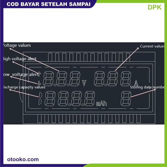 KCX Kabel LED USB Tester Voltase Ampere Capacity Arus Meter Digital