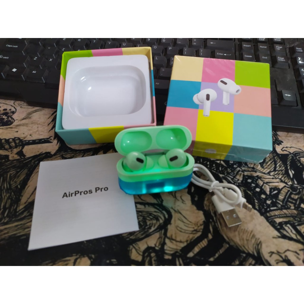 Earphone Pro GEN3 Macaron V5.0 Headset Wireless Bluetooth V5.0 Bisa ANDROID IOS Pro GEN 3 Airs Pod V5.0 Macaron Earphone TWS Wileress Bluetooth