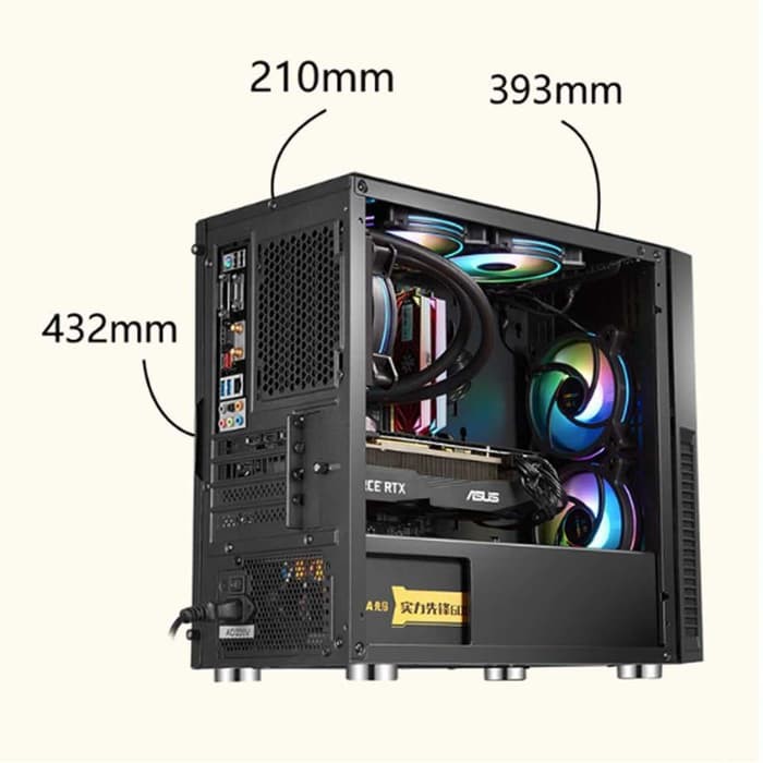 Armaggeddon Tesseract Core 2 Pro-Grade Gaming Case Free Cooling Fan