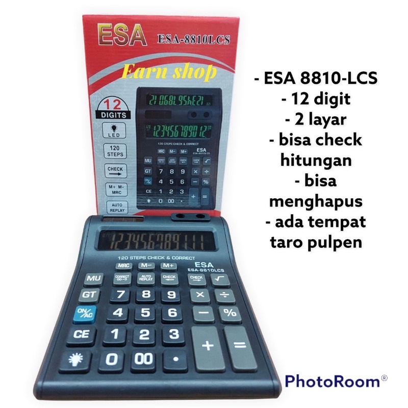 

Kalkulator Dital LED 2 Layar 12 Dit ESA - Kalkulator Check / Calculator Dagang Besar / Kakulator