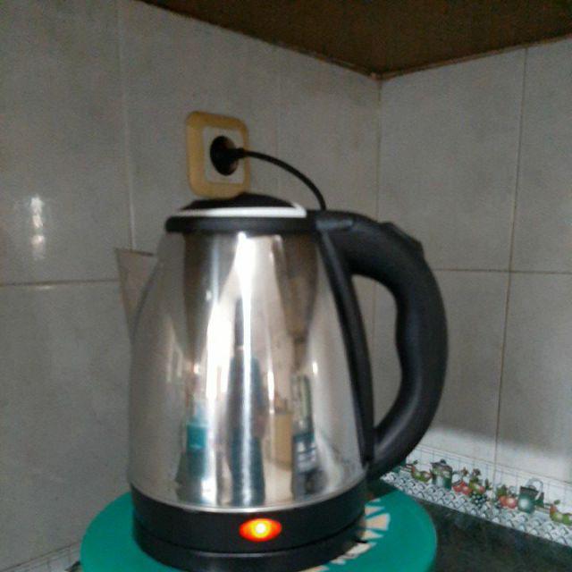 Teko Listrik Stainless Steel 1.8l - Teko Pemanas Air Panas Steinless Steel - Electric Kettle