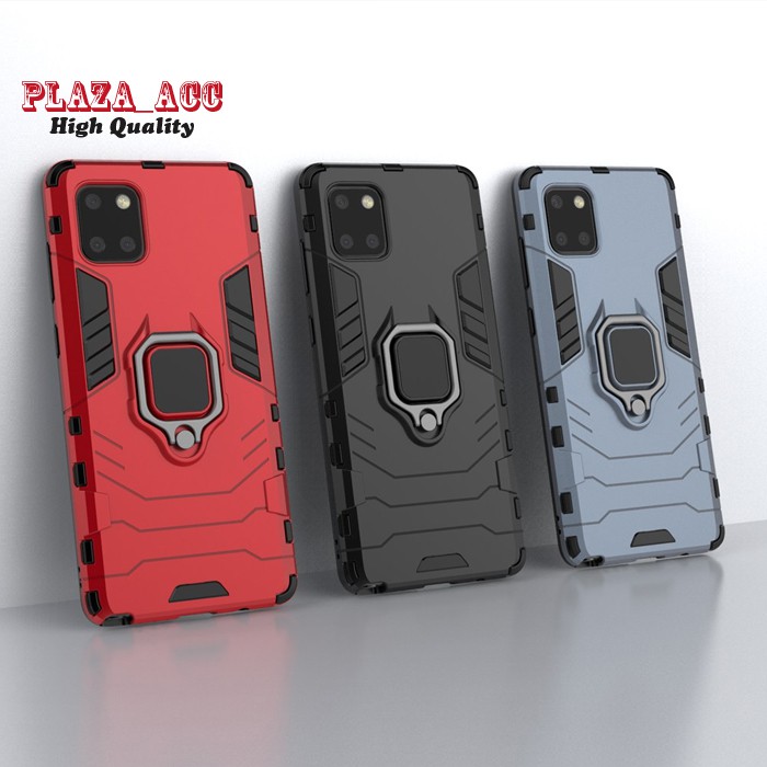 Premium Case Samsung Note 10 Lite - Casing Samsung Note 10 Lite Armor Ring Cover