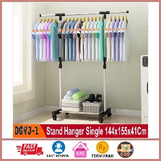  COD Stand hanger  single DGJY 1 rak Serba  guna  dengan 4 