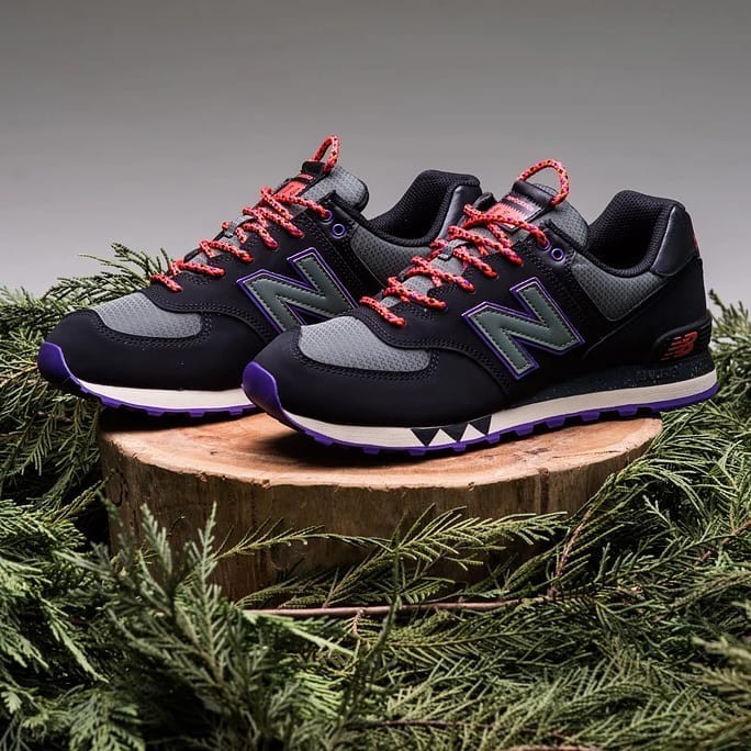 new balance 574 black slate green