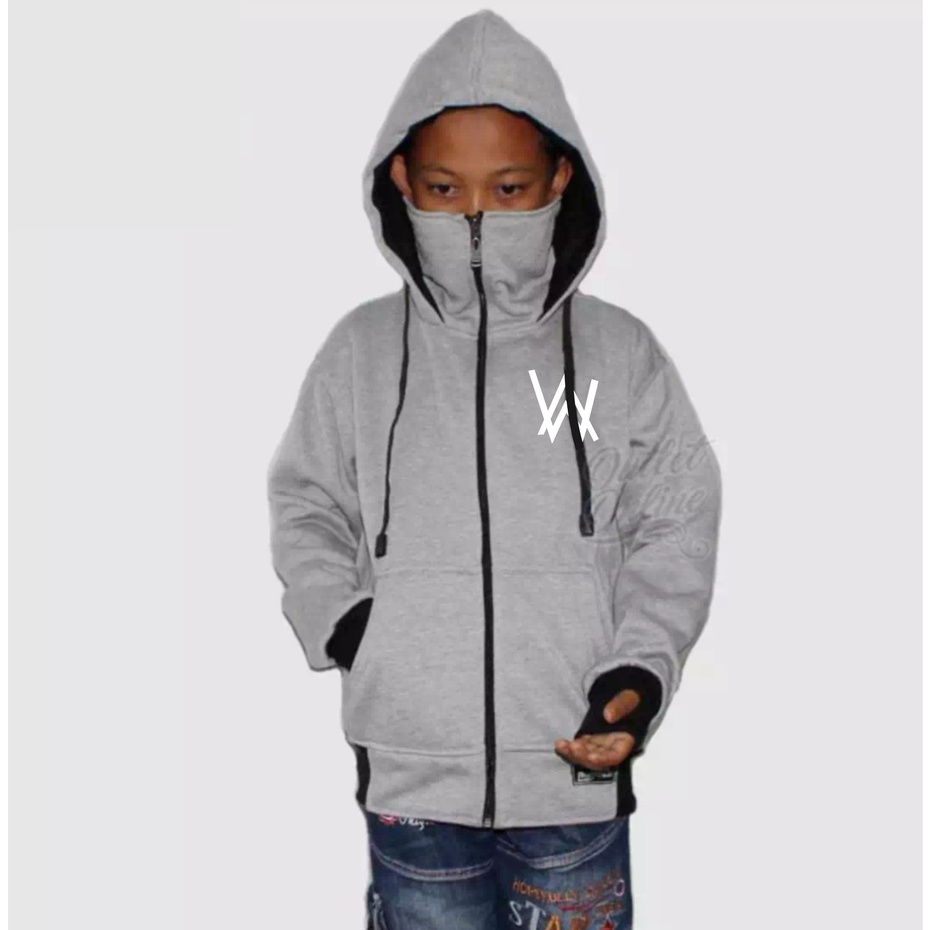 JAKET HOODIE SABLON ANAK ZIPPER NINJA ROUNDHAND SWEATER KEKINIAN TERBARU BAHAN FLEECE USIA 2TAHUN SAMPAI 12TAHUN LAKI LAKI PEREMPUAN