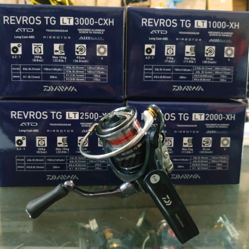 REEL DAIWA REVROS TG LT 1000XH/2000XH/2500XH/3000CXH