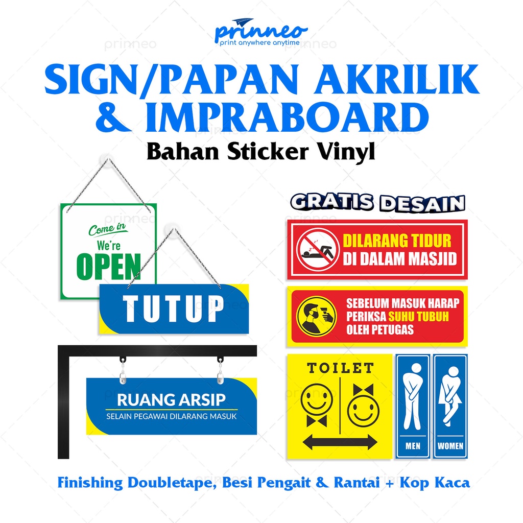 Jual Papan Akrilik Dan Stiker, Papan Nama, Akrilik Custom, Tulisan