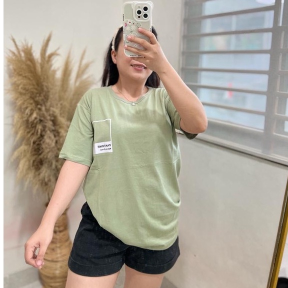 PANTONE TSHIRT l BAJU KAOS TUMBLR TEE KAOS WANITA OVERSIZE POLOS COTTON COMBED 30'S KOREA FASHION