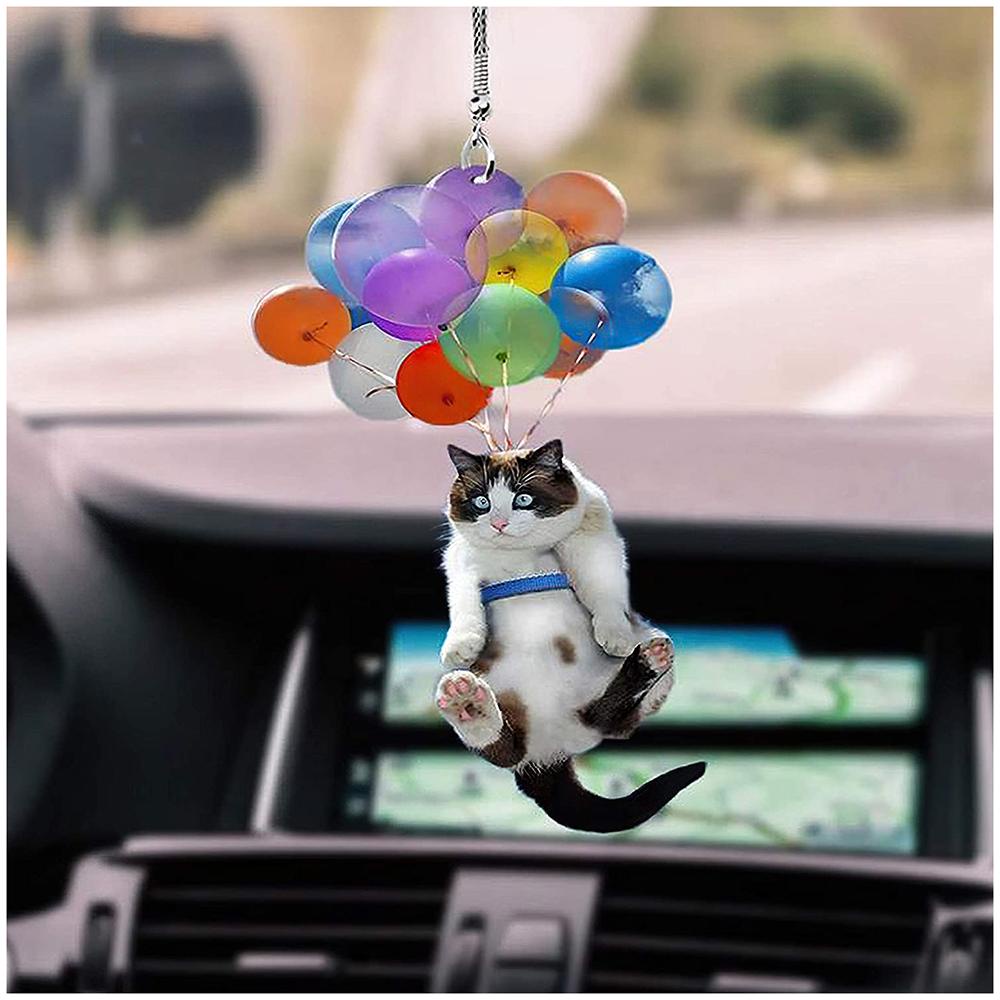 Suyou Ornamen Gantung Model Kucing Terbang Untuk Dekorasi Interior Mobil