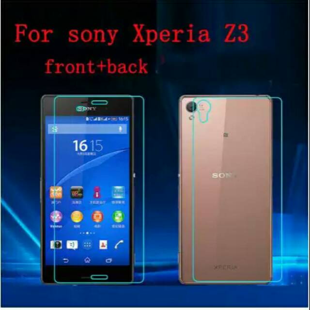 Tempered glass sony xperia z3 plus sony xperia z4 fullset docomo & global