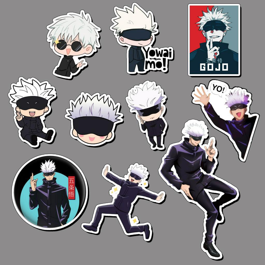 

Stiker Vinil Anti Air Anime Jujutsu Kaisen untuk laptop case handphone dan lainnya