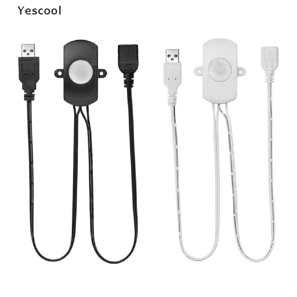 Yescool Switch Sensor Gerak PIR Inframerah DC 5 / 12 / 24V Untuk Lampu Strip