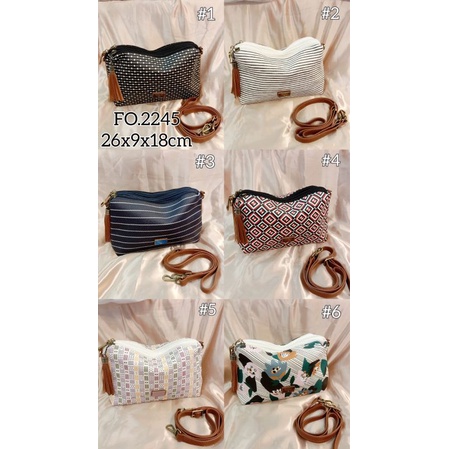 tas fashion selempang 3ruang motif FO2245,slingbag 3ruang