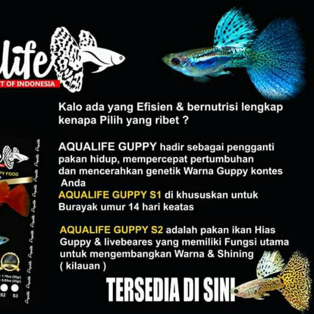 Pelet Aqualife For Guppy S2