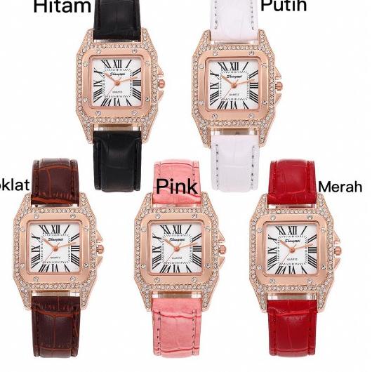 BBS J007 JAM TANGAN FASHION DIAMOND PETAK JAM TANGAN WANITA IMPORT BATAM • WNR.19Au22ν