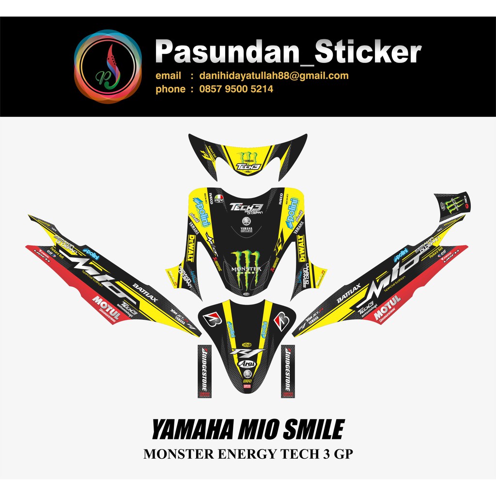 YAMAHA MIO SMILE MONSTER ENERGY TECH 3 GP