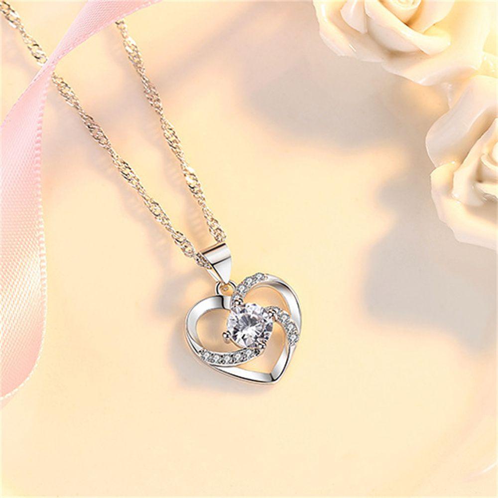 Kalung Liontin LILY Hadiah Gaya Korea Woman Jewelry Perak925 Sterling