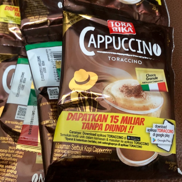 Tora Bika Cappuccino Renteng isi 10 (Kemasan Baru)