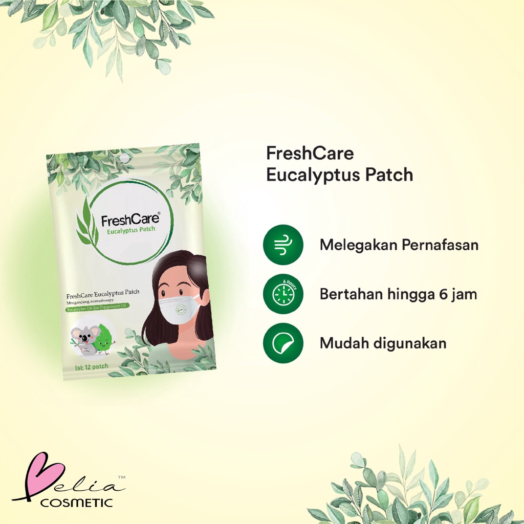 ❤ BELIA ❤ FRESHCARE Eucalyptus Patch | Isi 12 Patch | BPOM Fresh care