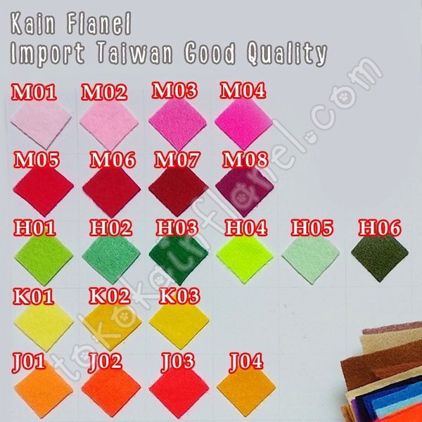 

Terbaru KF103 Kain Flanel atau Acrylic Felt Ukuran 50x48cm