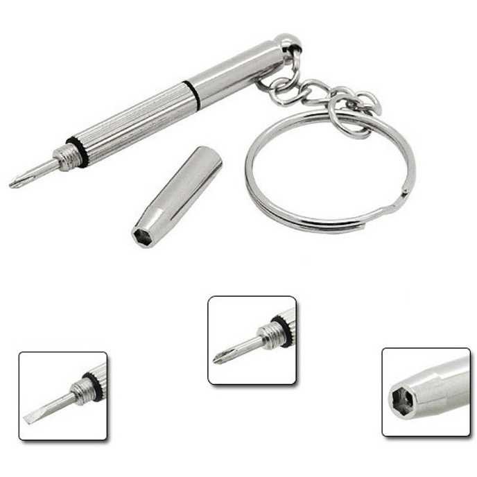 Gantungan Kunci Obeng Plus Minus GA 05 Gantungan Unik Multifungsi Screwdriver Mini Mudah Dibawa